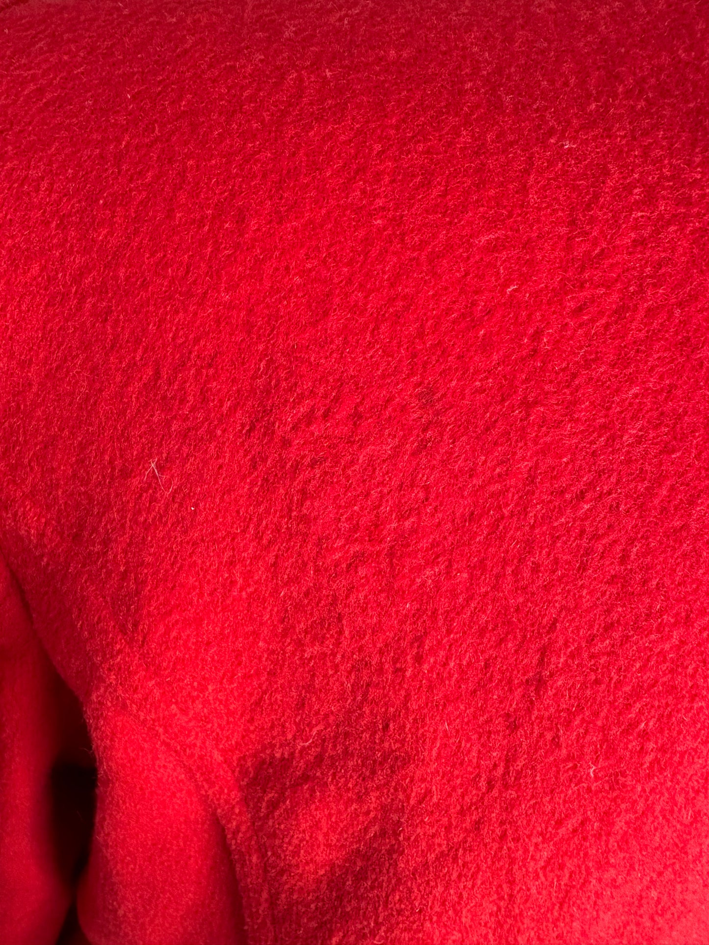 Red wool pea coat size 6