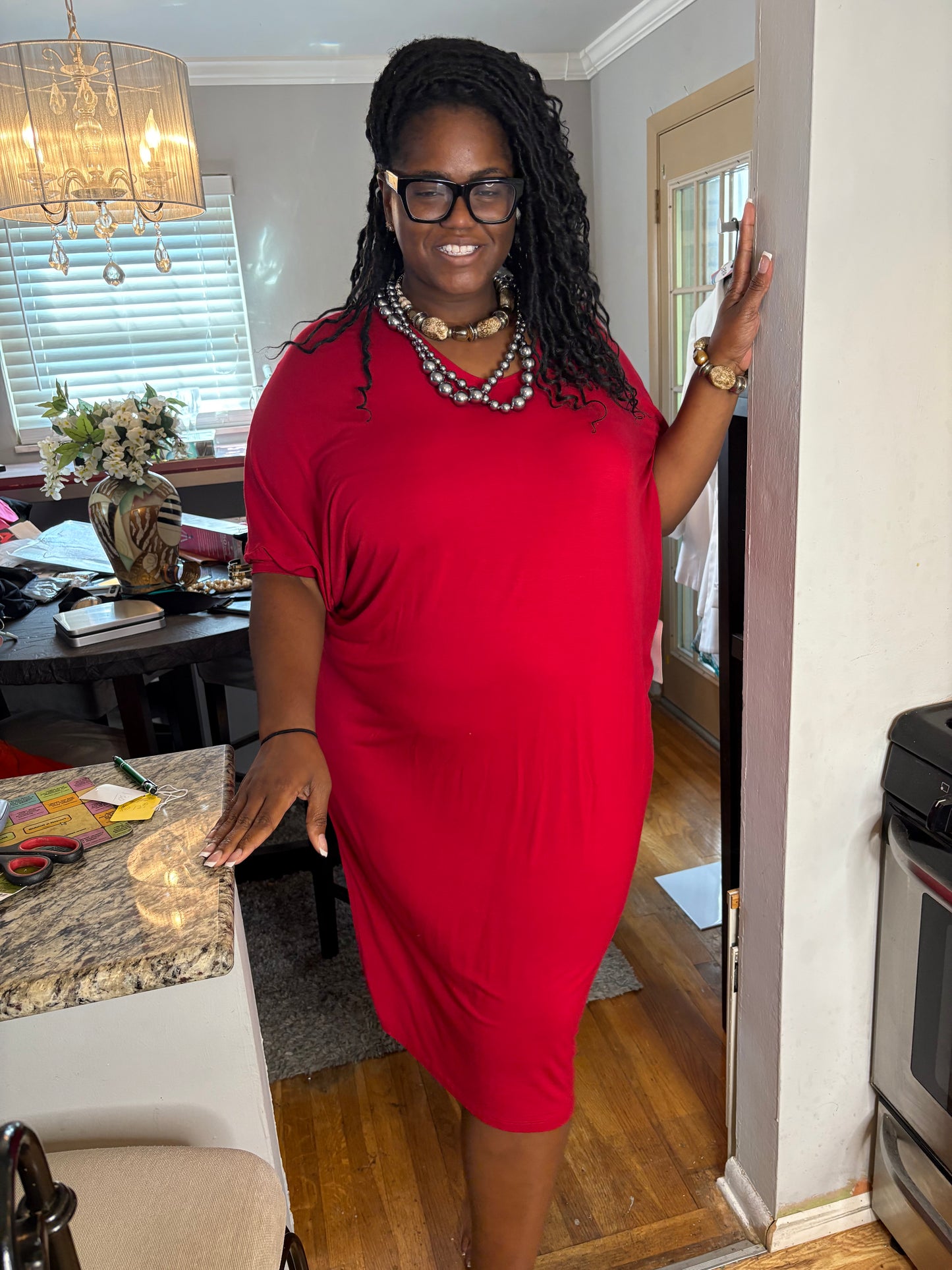 red dress size 18/20 Roamans NWT