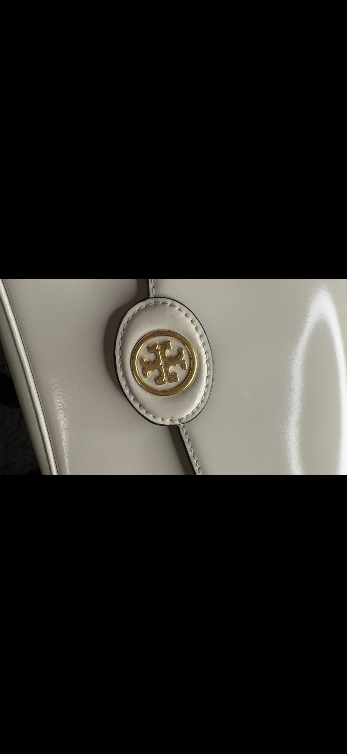 Tory Burch cream purse