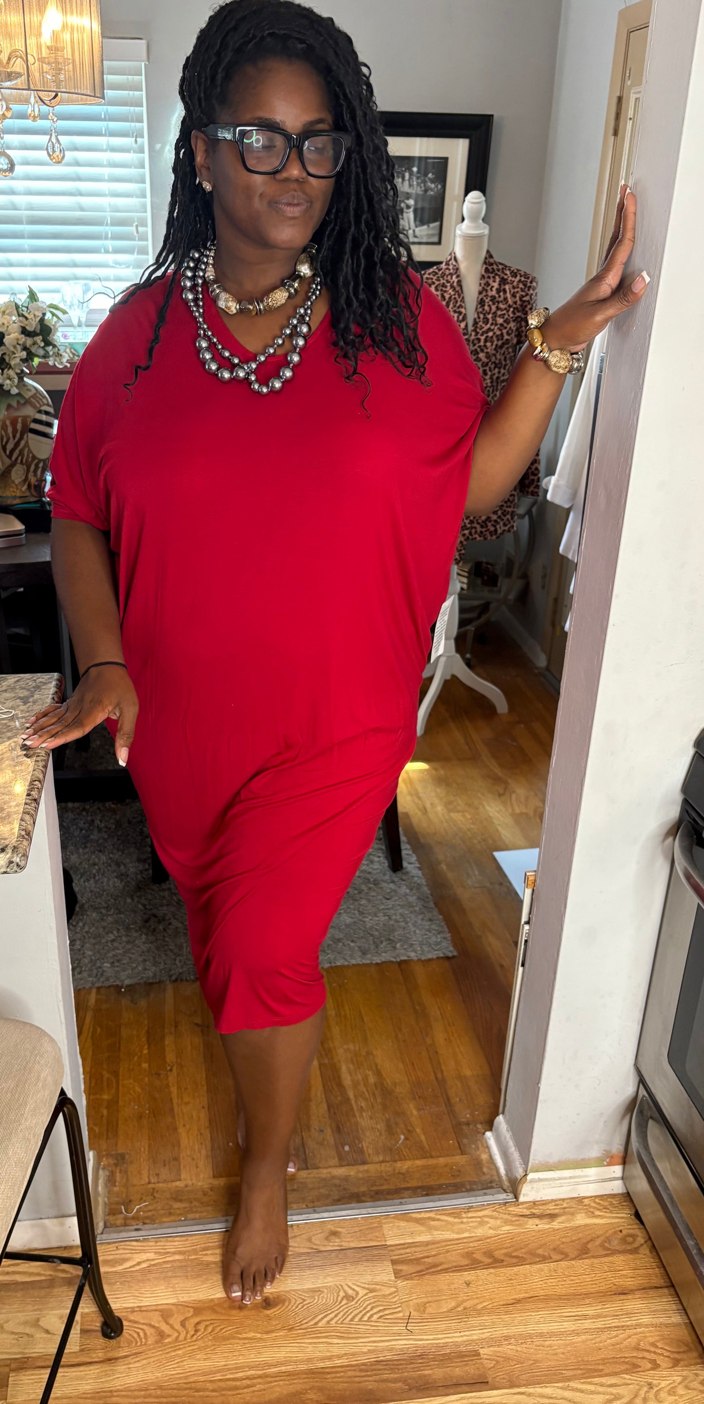 red dress size 18/20 Roamans NWT