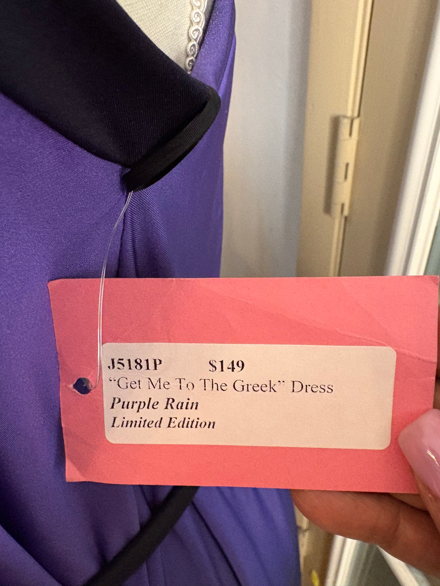 purple ombre dress size large one shoulder