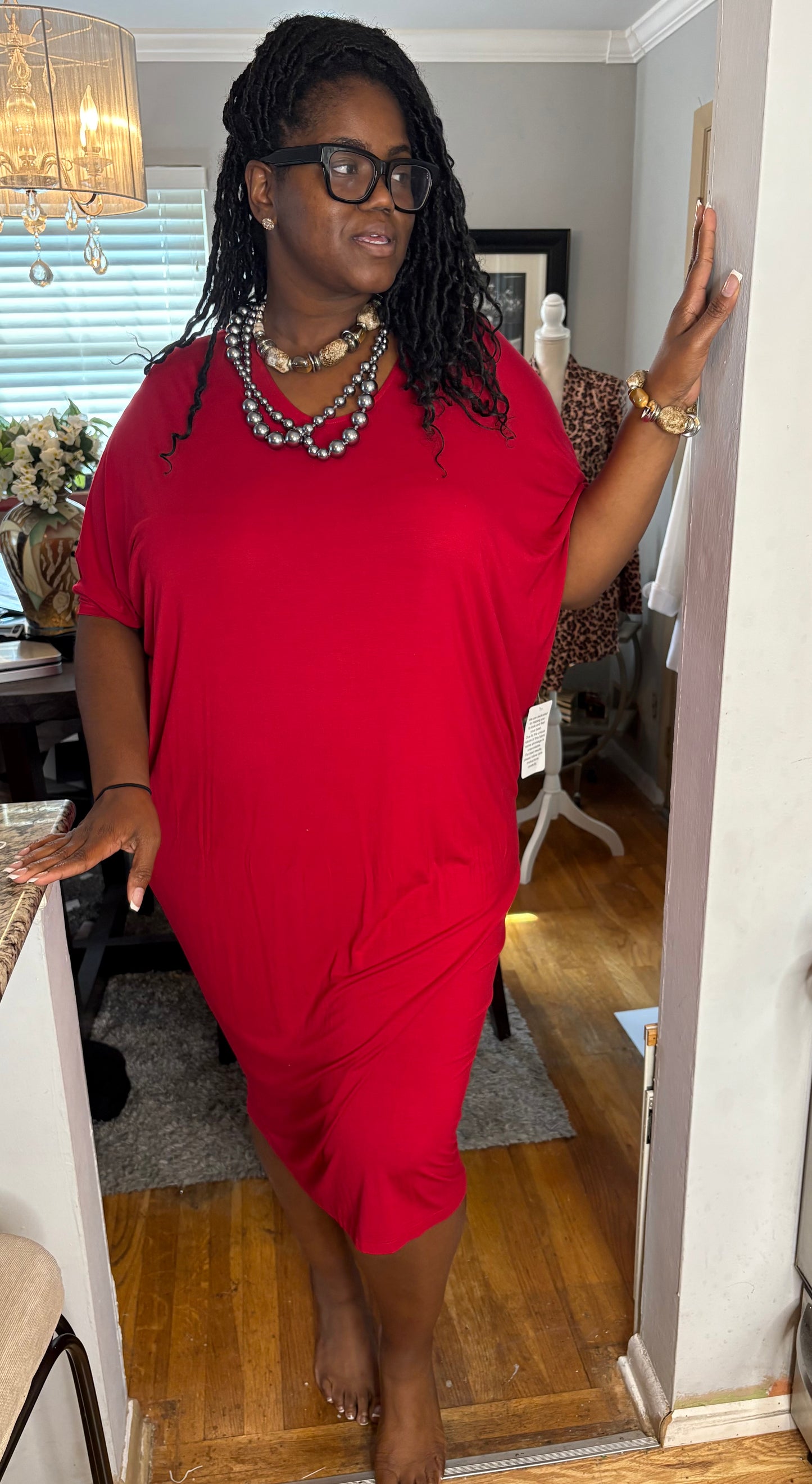 red dress size 18/20 Roamans  NWT