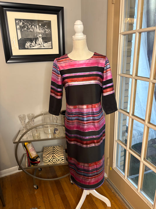Stripe dress by ECI New York size 10 zips in back
