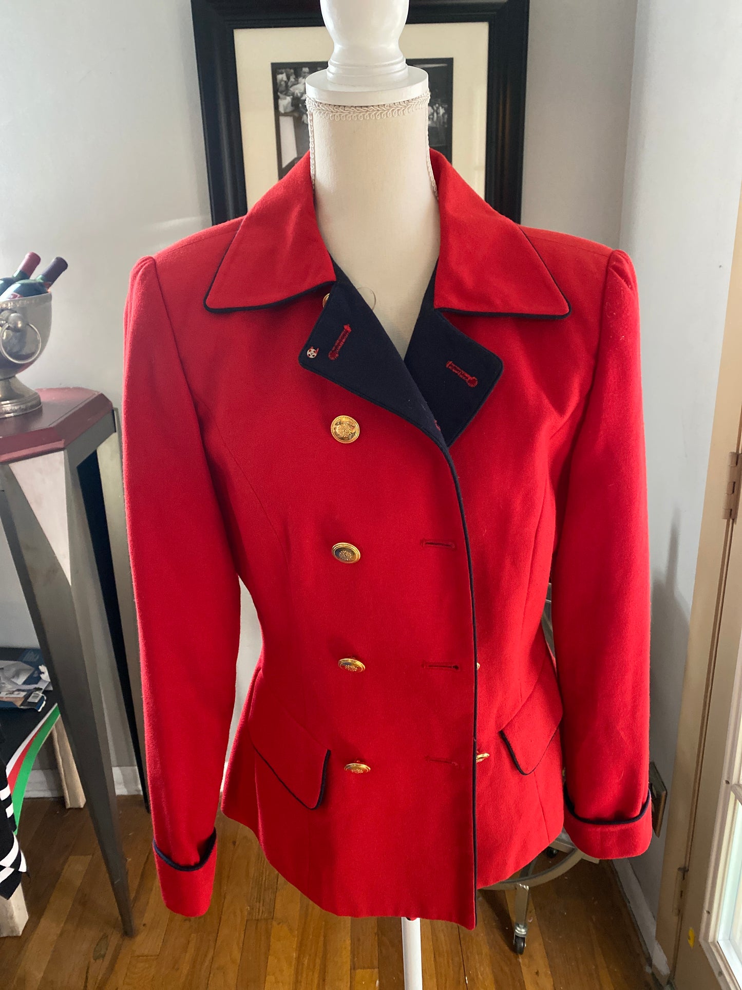 Red jacket size 8
