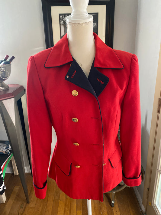 Red jacket size 8