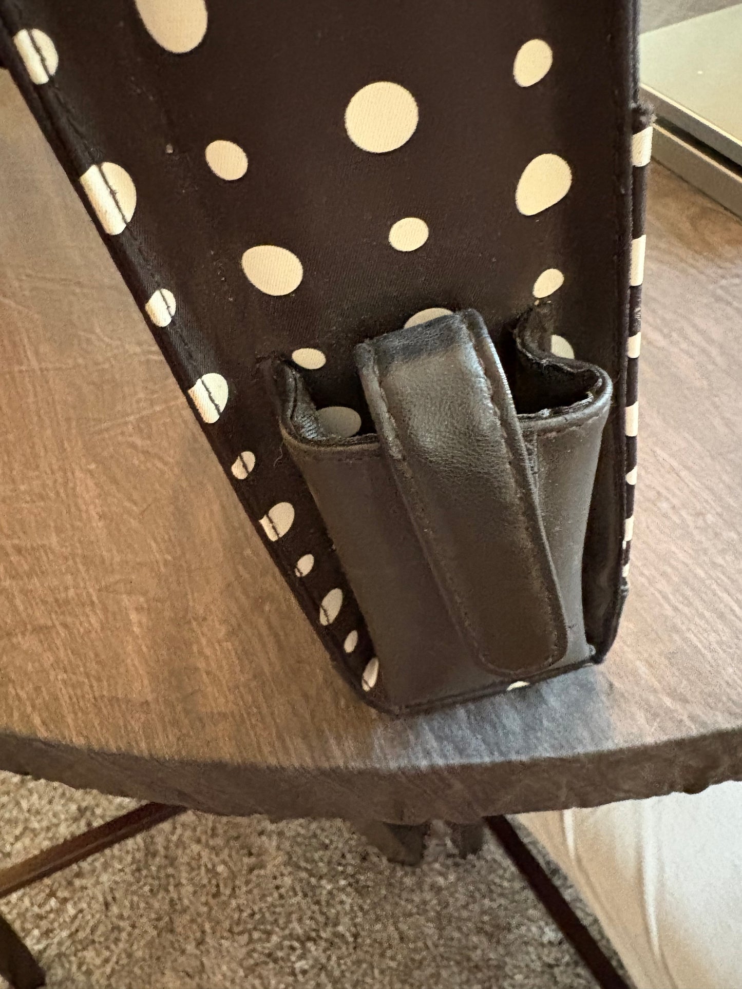 Polka dot briefcase