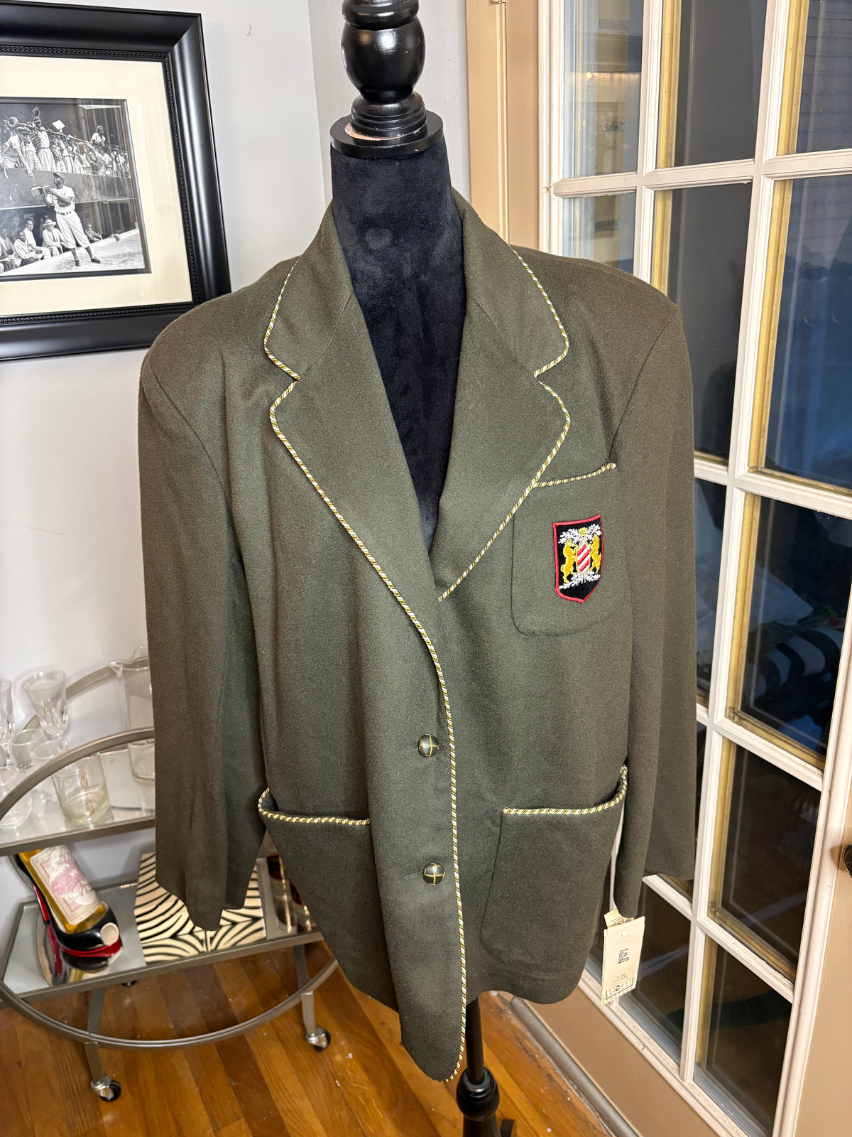 Vintage blazer khaki green large