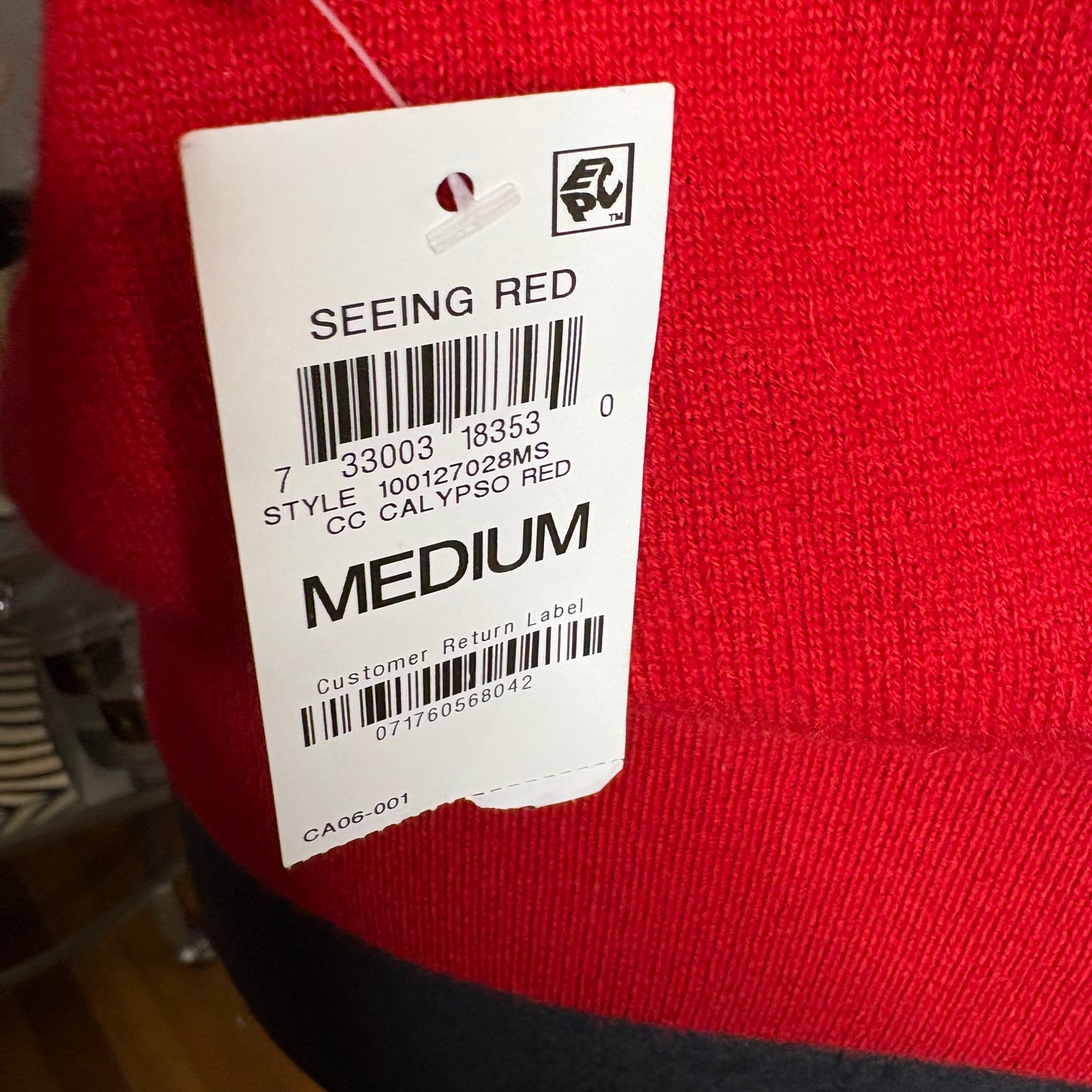 Red cashmere sweater medium