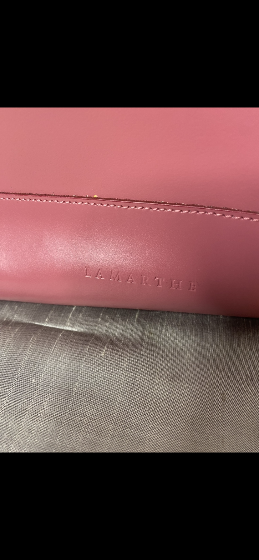 Pink smooth purse by Lamarthe